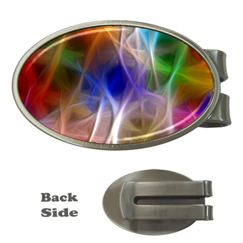 Fractal Fantasy Money Clip (Oval) from ArtsNow.com Front