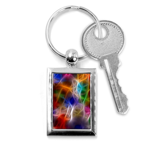 Fractal Fantasy Key Chain (Rectangle) from ArtsNow.com Front