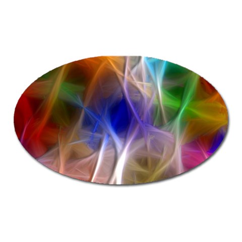 Fractal Fantasy Magnet (Oval) from ArtsNow.com Front