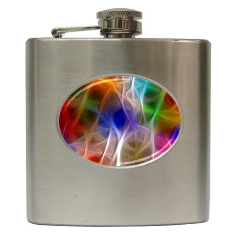 Fractal Fantasy Hip Flask from ArtsNow.com Front
