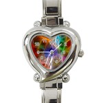 Fractal Fantasy Heart Italian Charm Watch 