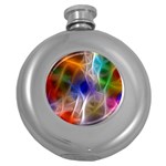 Fractal Fantasy Hip Flask (Round)