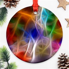 Fractal Fantasy Round Ornament (Two Sides) from ArtsNow.com Front