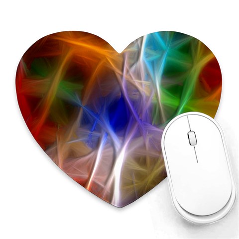 Fractal Fantasy Mouse Pad (Heart) from ArtsNow.com Front