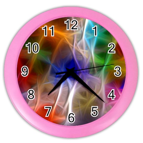 Fractal Fantasy Wall Clock (Color) from ArtsNow.com Front