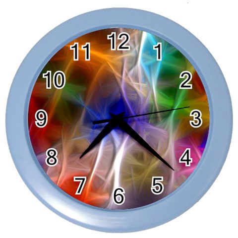 Fractal Fantasy Wall Clock (Color) from ArtsNow.com Front