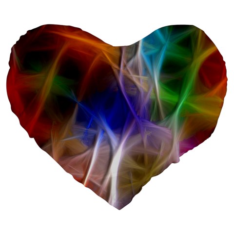 Fractal Fantasy 19  Premium Heart Shape Cushion from ArtsNow.com Front