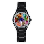 Fractal Fantasy Sport Metal Watch (Black)