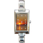 DSC00449 Rectangular Italian Charm Watch