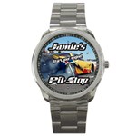 Pit stop start your engine Sport Metal Watch