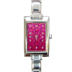 Polka Dot Sparkley Jewels 1 Rectangular Italian Charm Watch