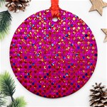 Polka Dot Sparkley Jewels 1 Round Ornament