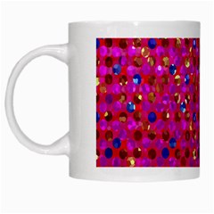 Polka Dot Sparkley Jewels 1 White Coffee Mug from ArtsNow.com Left