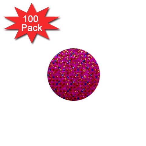 Polka Dot Sparkley Jewels 1 1  Mini Button (100 pack) from ArtsNow.com Front