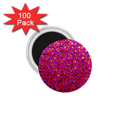 Polka Dot Sparkley Jewels 1 1.75  Button Magnet (100 pack) from ArtsNow.com Front