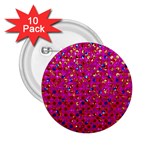 Polka Dot Sparkley Jewels 1 2.25  Button (10 pack)