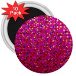 Polka Dot Sparkley Jewels 1 3  Button Magnet (10 pack)