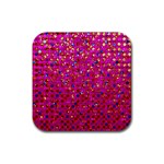 Polka Dot Sparkley Jewels 1 Drink Coaster (Square)