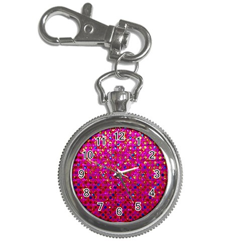 Polka Dot Sparkley Jewels 1 Key Chain Watch from ArtsNow.com Front