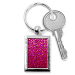 Polka Dot Sparkley Jewels 1 Key Chain (Rectangle)