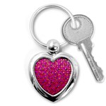 Polka Dot Sparkley Jewels 1 Key Chain (Heart)