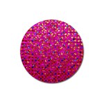 Polka Dot Sparkley Jewels 1 Magnet 3  (Round)