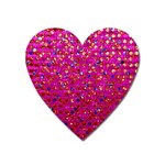 Polka Dot Sparkley Jewels 1 Magnet (Heart)