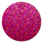 Polka Dot Sparkley Jewels 1 Magnet 5  (Round)