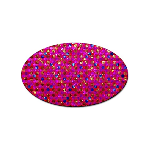 Polka Dot Sparkley Jewels 1 Sticker 100 Pack (Oval) from ArtsNow.com Front