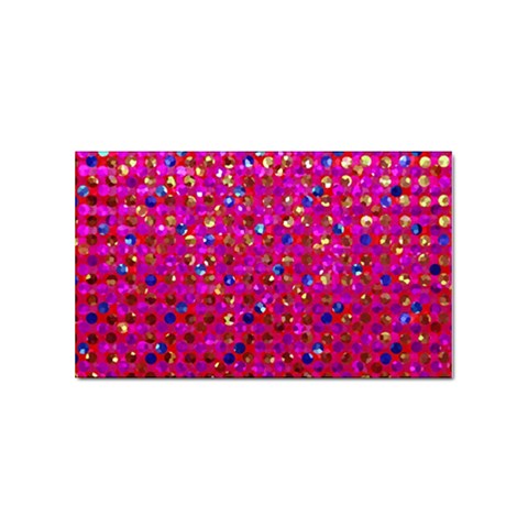 Polka Dot Sparkley Jewels 1 Sticker 10 Pack (Rectangle) from ArtsNow.com Front