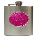 Polka Dot Sparkley Jewels 1 Hip Flask