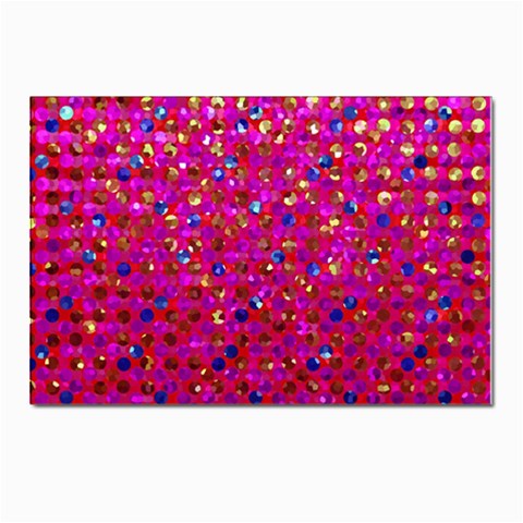 Polka Dot Sparkley Jewels 1 Postcard 4 x 6  (10 Pack) from ArtsNow.com Front