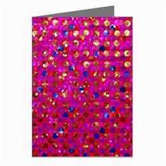 Polka Dot Sparkley Jewels 1 Greeting Card (8 Pack) from ArtsNow.com Left