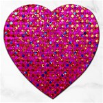 Polka Dot Sparkley Jewels 1 Jigsaw Puzzle (Heart)
