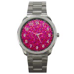 Polka Dot Sparkley Jewels 1 Sport Metal Watch