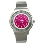 Polka Dot Sparkley Jewels 1 Stainless Steel Watch (Slim)