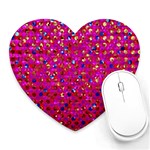 Polka Dot Sparkley Jewels 1 Mouse Pad (Heart)