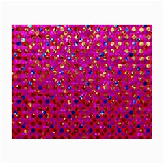 Polka Dot Sparkley Jewels 1 Glasses Cloth (Small, Two Sided) from ArtsNow.com Front