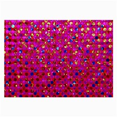 Polka Dot Sparkley Jewels 1 Glasses Cloth (Large, Two Sided) from ArtsNow.com Front