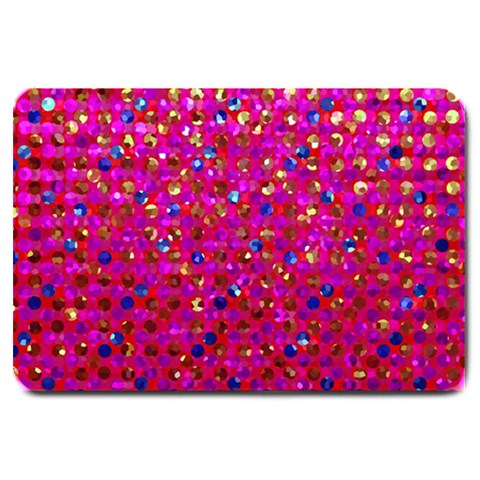 Polka Dot Sparkley Jewels 1 Large Door Mat from ArtsNow.com 30 x20  Door Mat