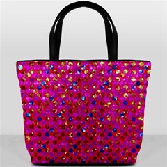 Polka Dot Sparkley Jewels 1 Bucket Handbag from ArtsNow.com Front