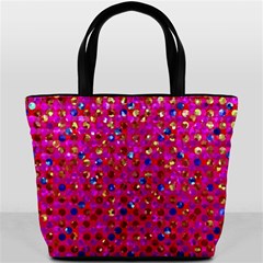 Polka Dot Sparkley Jewels 1 Bucket Handbag from ArtsNow.com Front