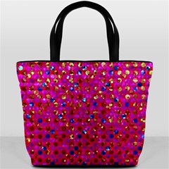 Polka Dot Sparkley Jewels 1 Bucket Handbag from ArtsNow.com Back