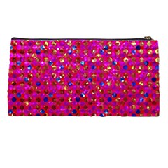 Polka Dot Sparkley Jewels 1 Pencil Case from ArtsNow.com Back