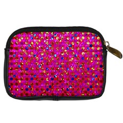 Polka Dot Sparkley Jewels 1 Digital Camera Leather Case from ArtsNow.com Back