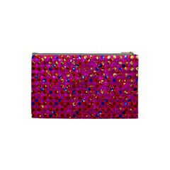 Polka Dot Sparkley Jewels 1 Cosmetic Bag (Small) from ArtsNow.com Back