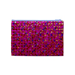 Polka Dot Sparkley Jewels 1 Cosmetic Bag (Medium) from ArtsNow.com Back