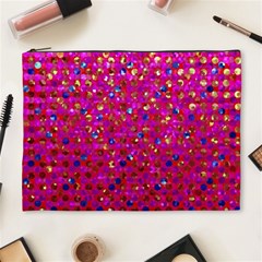 Polka Dot Sparkley Jewels 1 Cosmetic Bag (XL) from ArtsNow.com Front