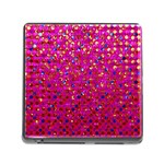 Polka Dot Sparkley Jewels 1 Memory Card Reader with Storage (Square)