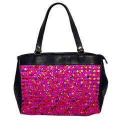 Polka Dot Sparkley Jewels 1 Oversize Office Handbag (Two Sides) from ArtsNow.com Front